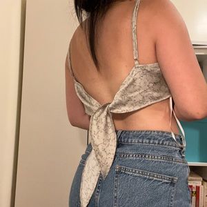 forever 21 sage tieback tank